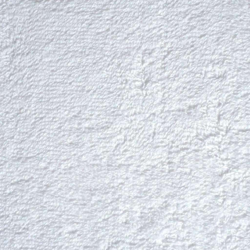 Frotteestoff aus Baumwolle weiß